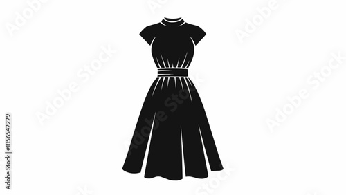 black and white dress