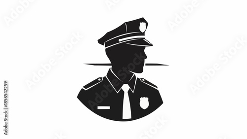 vector illustration of a police