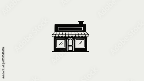 vector illustration of a shop
