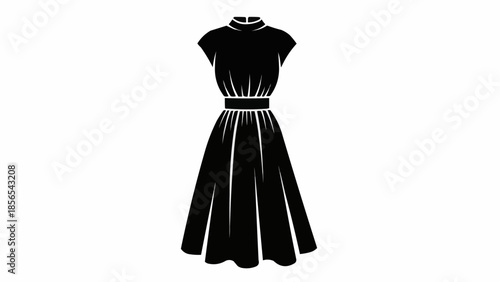 black and white dress