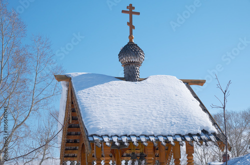 Parish of the Annunciation in Novosibirsk in winter season  cover