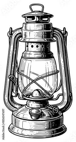 a drawing of an old lantern made in black and white ink, black, drawing, illustration, ink, lantern, old, picture, sketch, against transparent background
