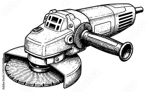 a drawing of a drill press, drawing, illustration, sketch, against transparent background