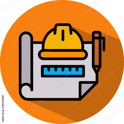 Architect isometric icon