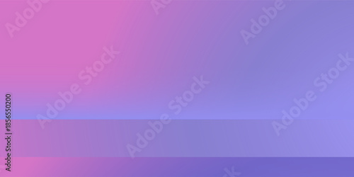Abstract gradient podium background. Violet, purple and lilac empty 3d studio backdrop. Clean scene for product presentation mockup template. Vector illustration