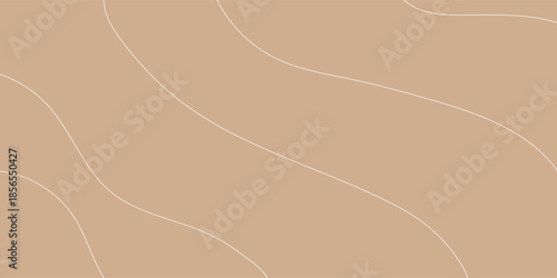 Abstract Wavy Lines on a Warm Beige Background.