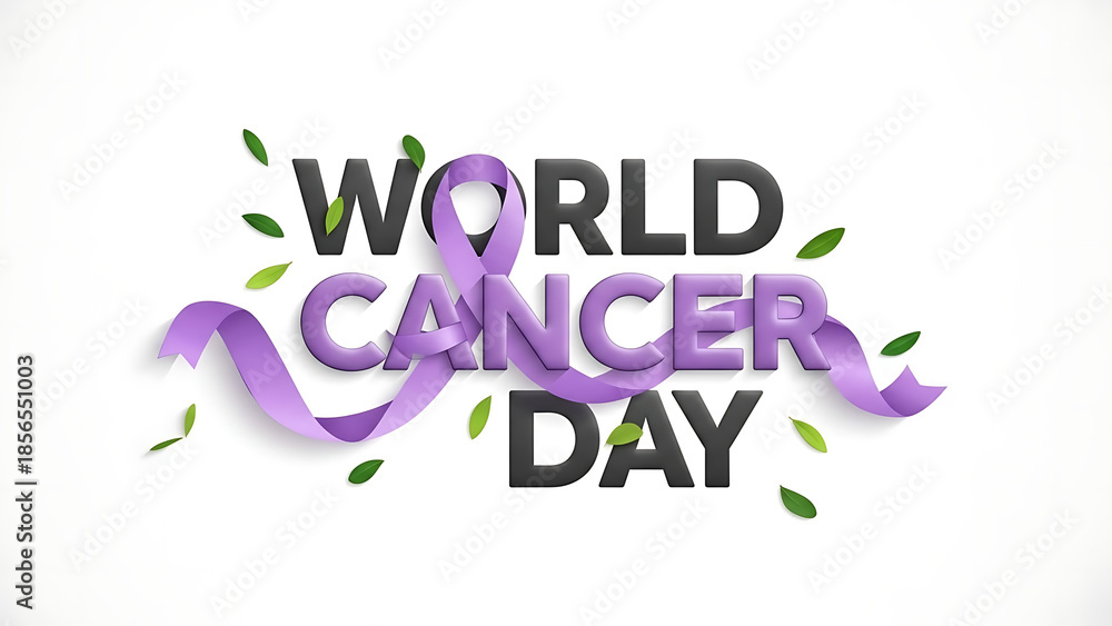 Obraz premium World cancer day awareness campaign