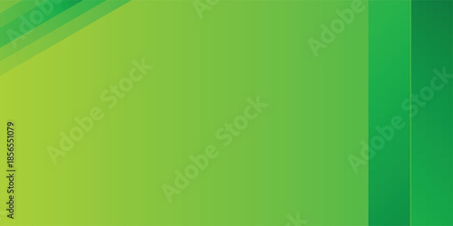 Abstract Green Gradient Background with Geometric Shapes.