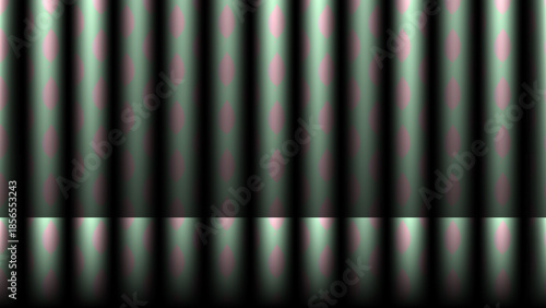 Abstract black and white striped background pattern featuring a silk texture design with light and dark lines for a theater stage curtain backdrop or vector wallpaper illustration