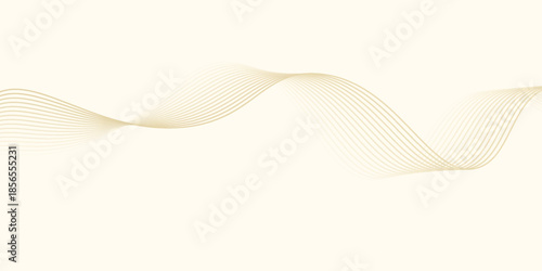 Abstract orange waves on light orange backdrop