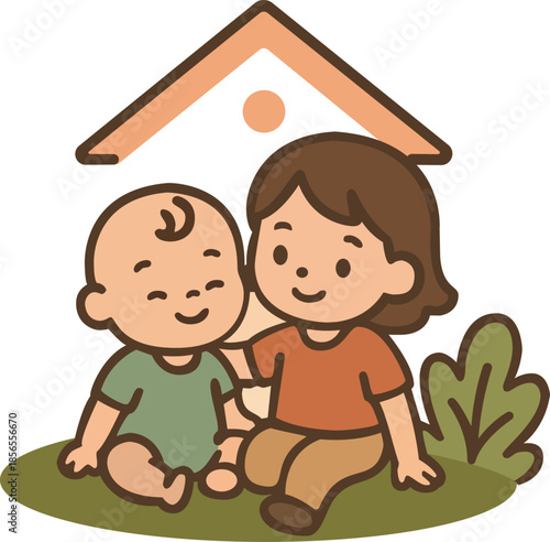 Logo for a creche, micro-creche or daycare