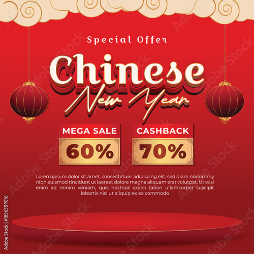 Chinese New Year Special Offer with Mega Sale and Cashback