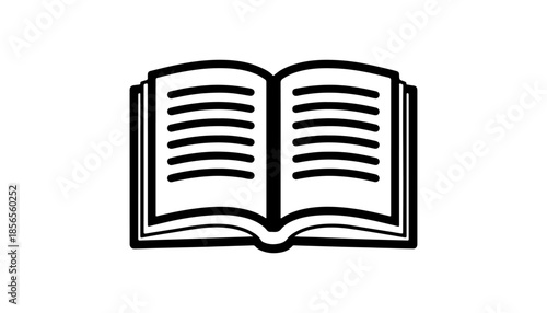 open book with bookmark