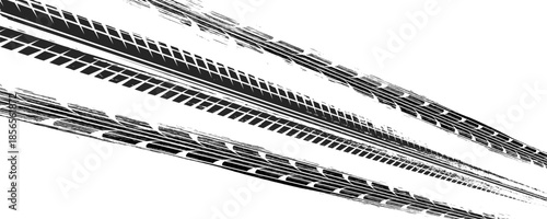 Vector Print Textured Tire Track . Design Element . Car thread silhouette . Mud splash grunge texture