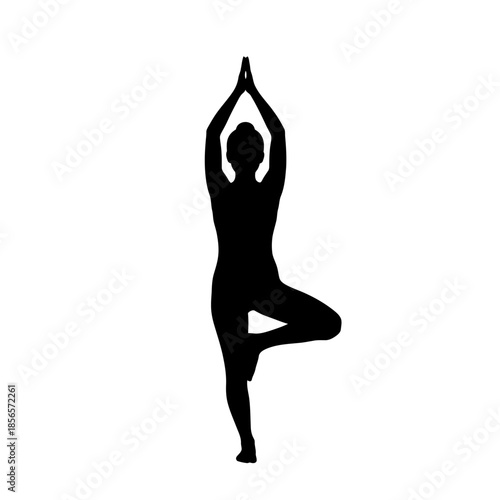 yoga woman silhouette