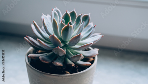 Minimal Succulent Plant Close Up