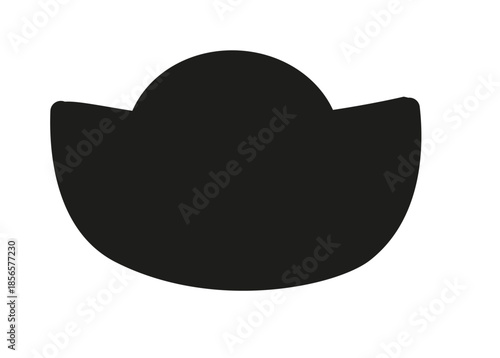 Chinese gold ingot silhouette icon in black. Vector illustration of traditional ancient currency symbol used for prosperity and wealth in Chinese New Year themes.