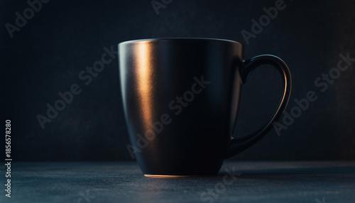 Minimal Black Ceramic Cup Luxury Still Life