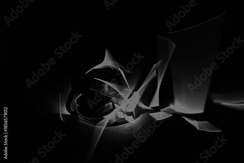 malerei weiß schwarz licht