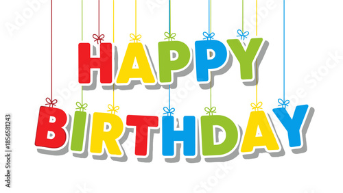 Bold Comic Style Happy Birthday Greeting with Green Burst Background