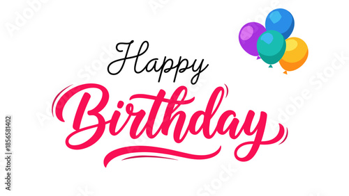 Bold Comic Style Happy Birthday Greeting with Green Burst Background