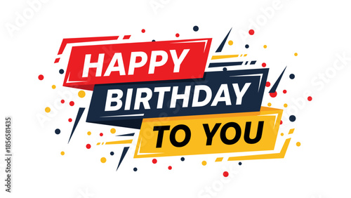 Bold Comic Style Happy Birthday Greeting with Green Burst Background