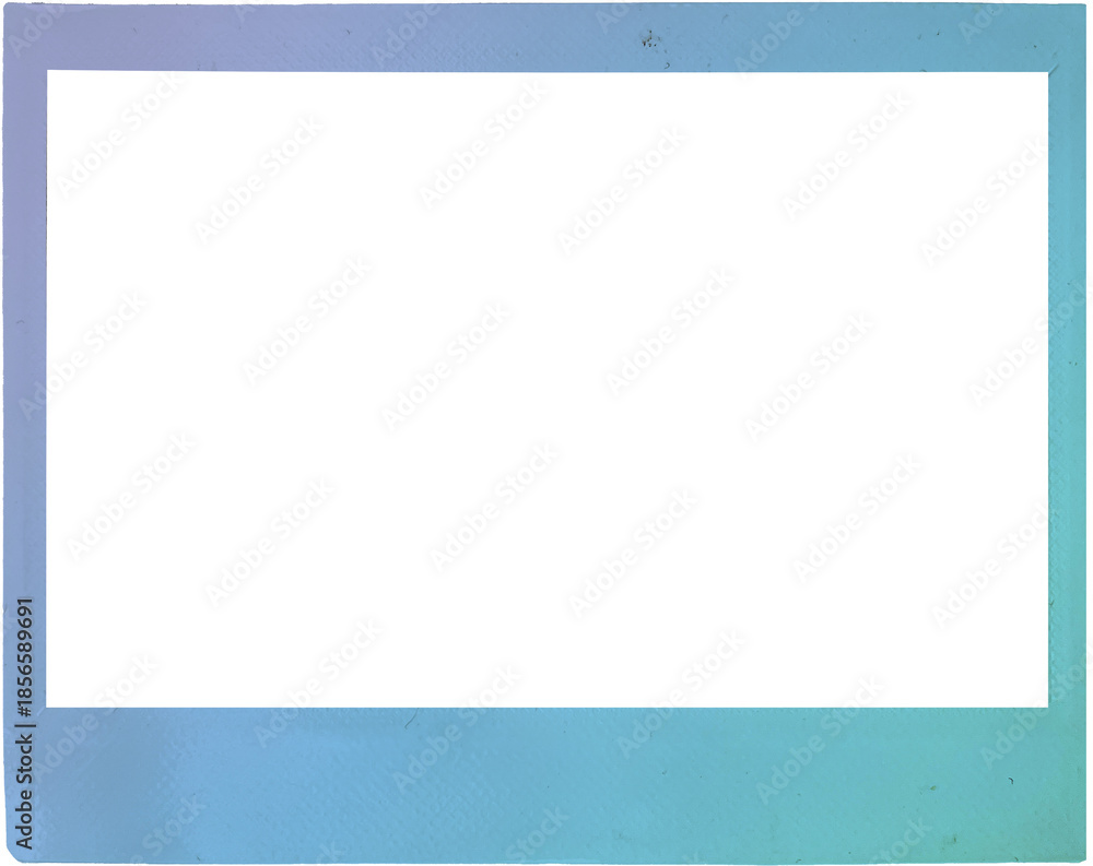 Naklejka premium Gradient Color polaroid instant photo frame wide