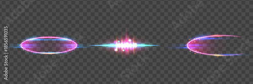 Vibrant light orbits in space