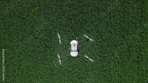 Unmanned Aerial Vehicle Hovers Over Dense Trees With Spectral Imaging And Realtime Display