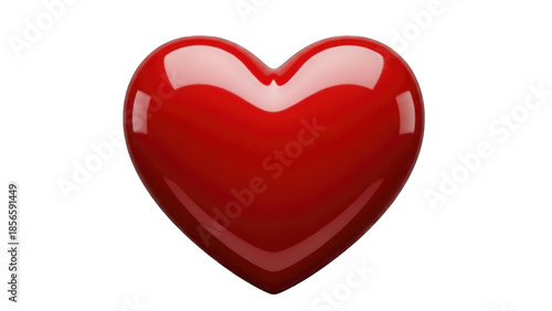 Red heart icon isolated on transparent background isolated on transparent background