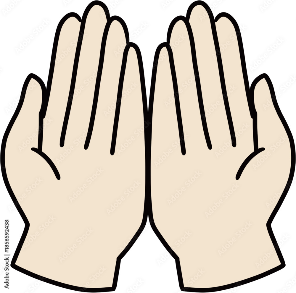 Obraz premium Hands drawing illust 손 