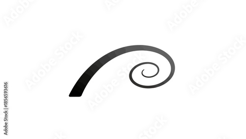 3d rendered illustration of a spiral