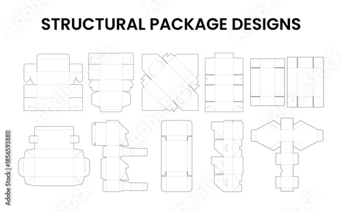 Structural Package Designs for Products.