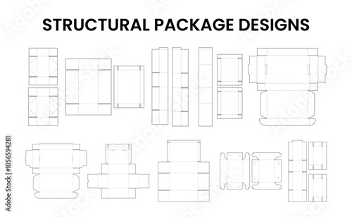 Package Designs Structural Outline Templates.