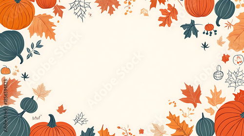 Wallpaper Mural Adorable Halloween-themed background design, ideal for creating playful and festive backdrops or wallpapers. Torontodigital.ca