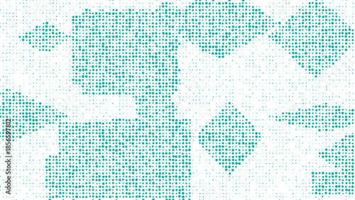 Random size squares halftone texture background