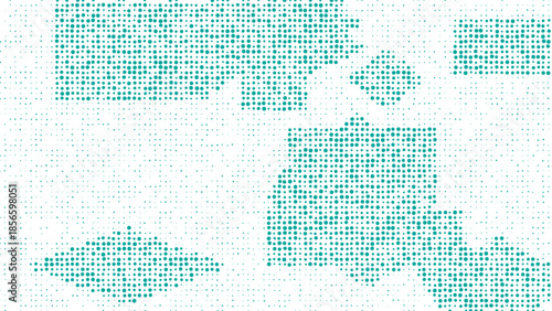 Random size squares halftone texture background