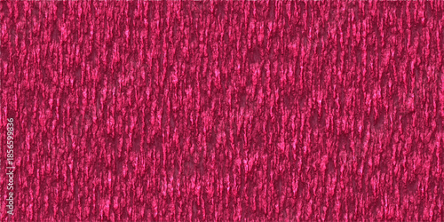 Vibrant deep pink abstract background featuring a dense, irregular, and vertically striated texture, resembling a close-up of rough fabric or carpet.