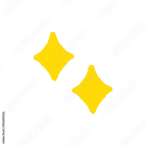 キラキラマーク 手描き パステル アイコン イラスト