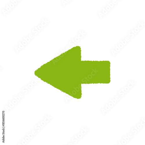 左向き矢印 手描き パステル アイコン イラスト