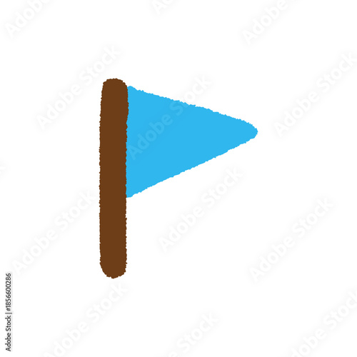 旗 手描き パステル プログラミング アイコン イラスト
