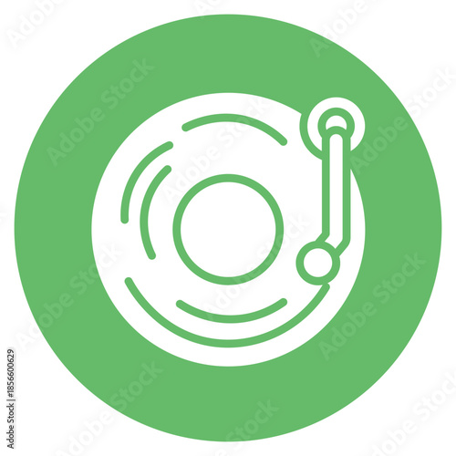 Music Record icon vector image. Can be used for Retro.