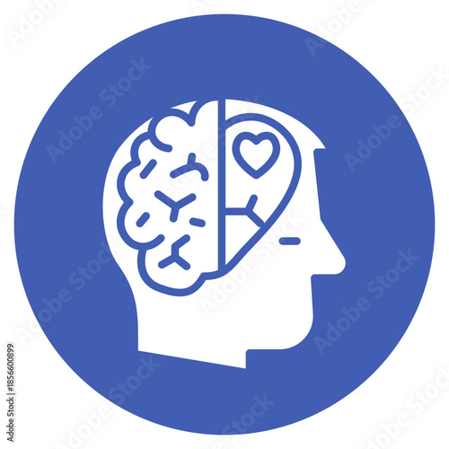 Mental Health icon vector image. Can be used for Psychology.