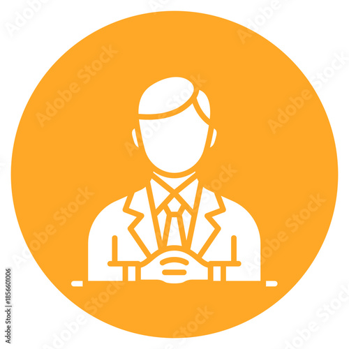 Psychologist Male icon vector image. Can be used for Psychology.