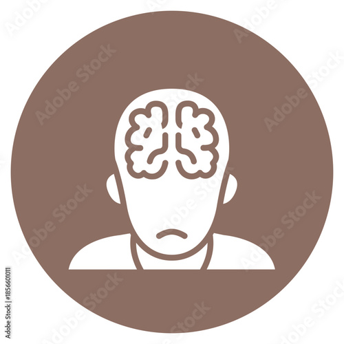 Psychotic Disorders icon vector image. Can be used for Psychology.