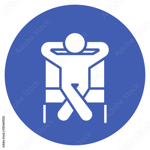 Relax Time icon vector image. Can be used for Psychology.
