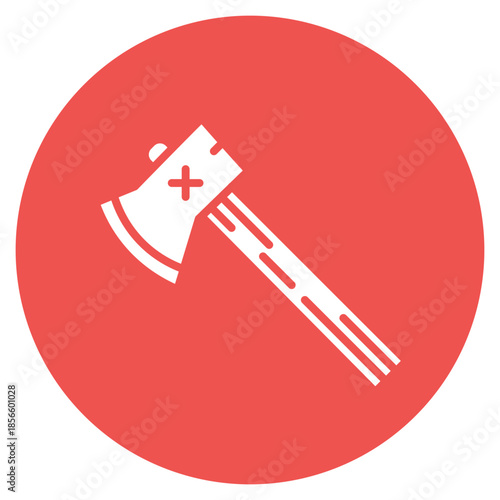 Ax icon vector image. Can be used for Adventure.
