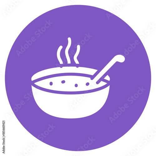 Soup icon vector image. Can be used for Nutrition.