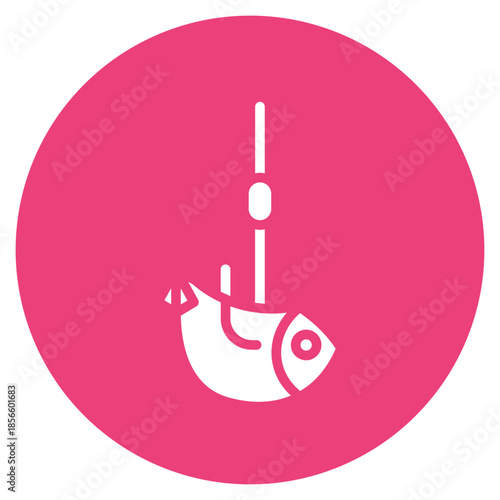 Fish Hook icon vector image. Can be used for Trekking.