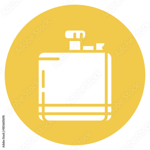 Hip Flask icon vector image. Can be used for Trekking.